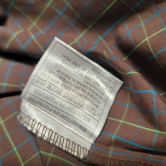 Ariat Pro Series Shirt Men's Small Brown Long Sleeve Button Down Work - Picture 6 of 8